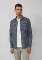 s.Oliver Langarmhemd Hemd Slim Fit: Gemustertes Hemd aus Baumwollstretch