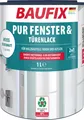 BAUFIX PUR Fenster- & Türenlack weiss seidenmatt, 1 Liter, Weißlack