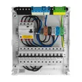 Sicherungskasten Aufputz Verteilerkasten 2-reihig 24 Module 10xMCB 1xRCCB VDE