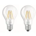 OSRAM LED-Lampe Base Classic A Filament, E27, 4W ersetzt 40W, warmweiß, 2 Stück